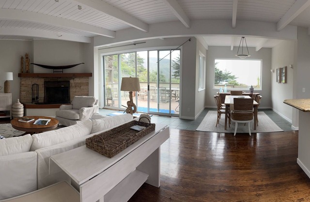 Beach Front Coastal Home with Beautiful Garden and Ocean Views