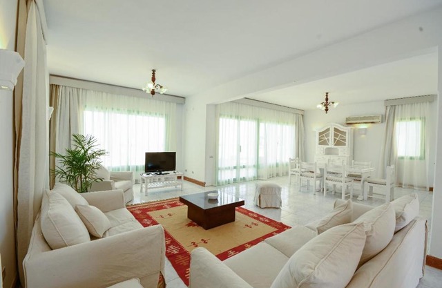 Beach house First Row sea view at Santa Monica next to Almaza Bay
