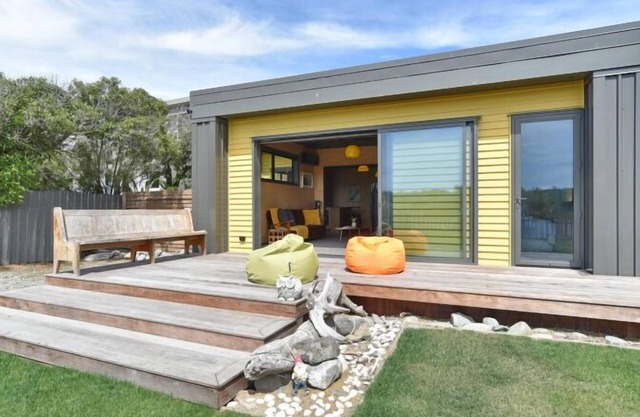 Beachfront Bach-Beach front Bach with a retro vibe