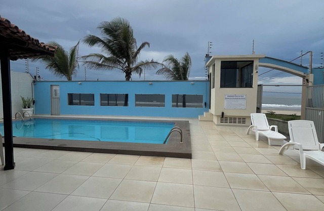 Beachfront Chalet with Swimming Pool.