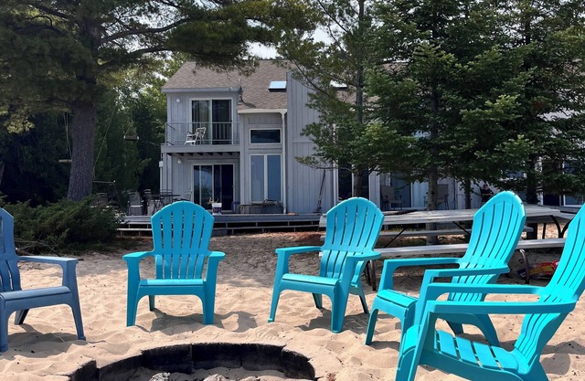 Casa frente al mar con playa de arena sin fin