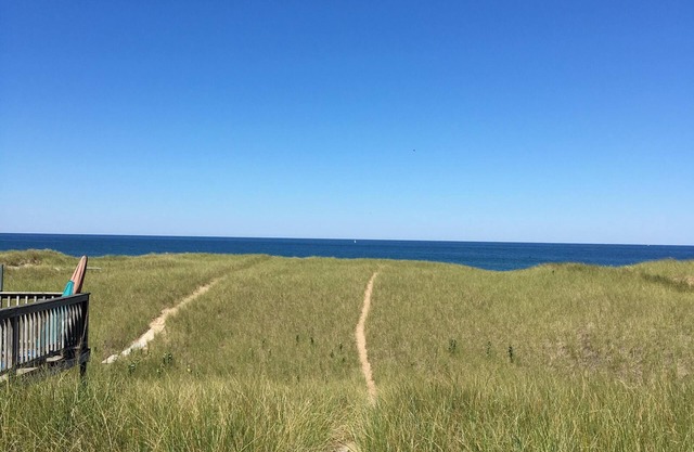 Frente a la playa del lago Michigan, playa privada, hermosa vista