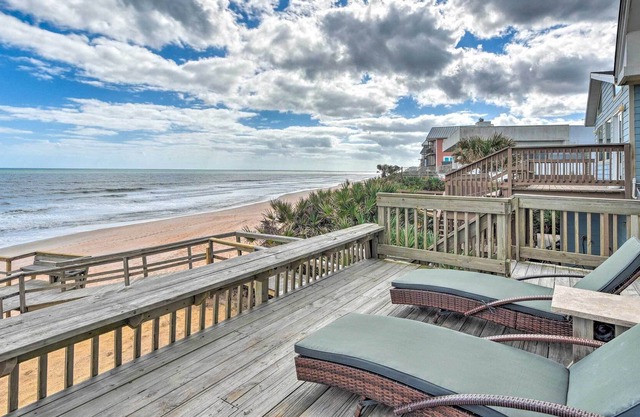 Beachfront Oasis w/ Game Room & Ocean Views!