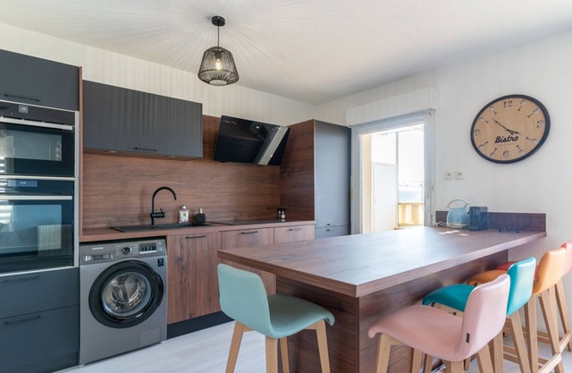Apartamento para 6 frente a la duna en Biscarrosse Playa con piscina, limpieza incluida