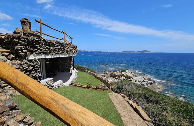 Beachfront villa with private beach access