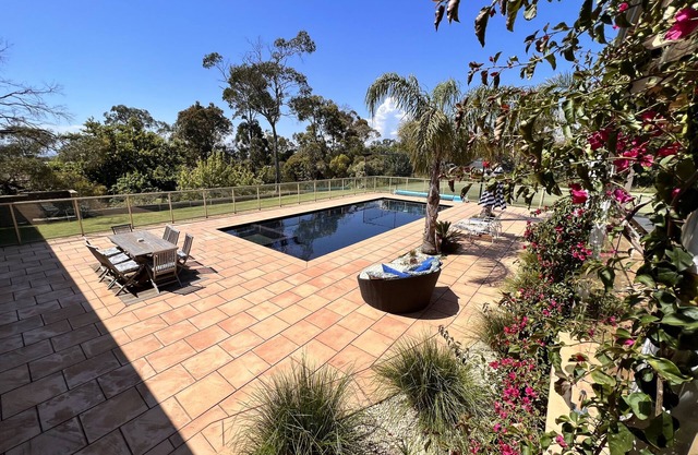 Beachside retreat with pool and tennis court