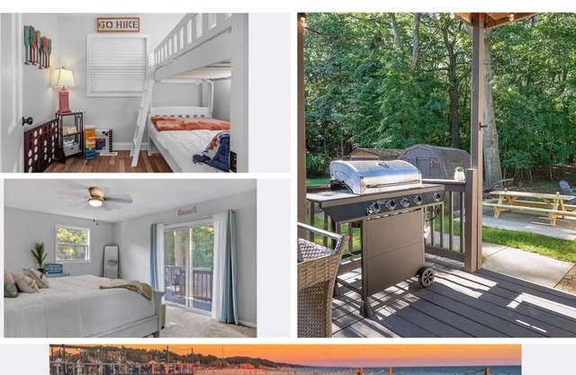 *Beachy N Peachy* Walk to Pere Marquette Beach!