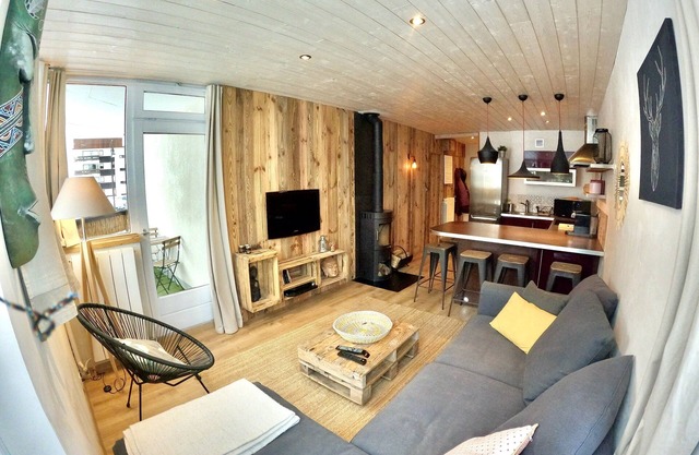 Hermoso apartamento de 40m2 para 5 personas, de Tignes. laderas WiFi.