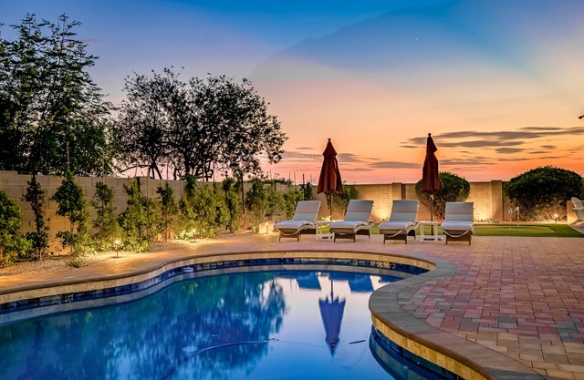 Beautiful, dog-friendly home with a private pool, game room & putting green