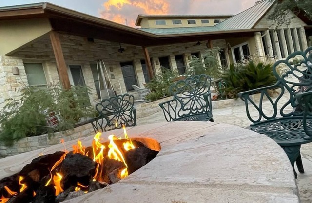 Beautiful Hill Country House on 28 Acres with pool, hot tub and fire pit.