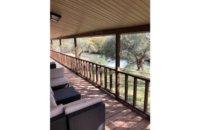 Beautiful home in a private country setting overlooking the San Saba River.