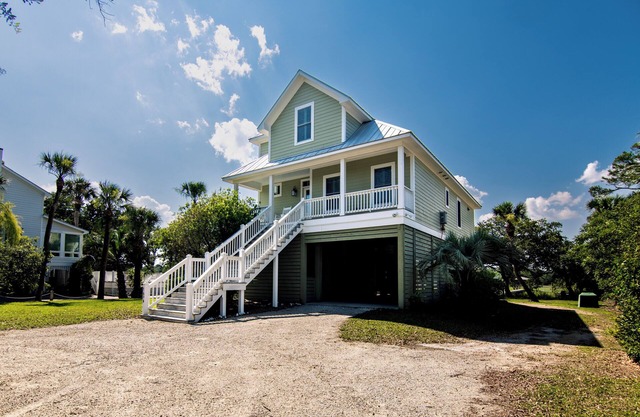 Beautiful Marsh/Creek/Ocean Views; Private Beach Access; Private Tidal Creek Dock; Screened Porch