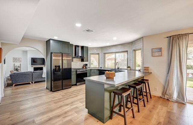 Beautiful + Modern Hacienda w/ Resort Style Yard, Heated Pool, Views, Near Strip
