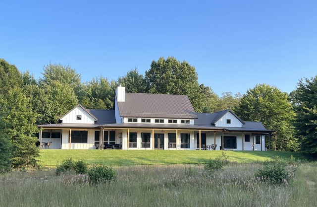 Beautiful new house nestled in a private and fenced 30 acres nature sanctuary.