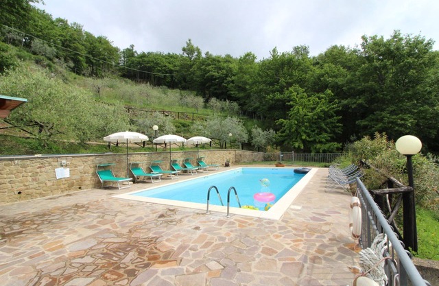 Estupenda casa de vacaciones privada con WIFI, piscina privada, TV, aparcamiento, cerca de Arezzo