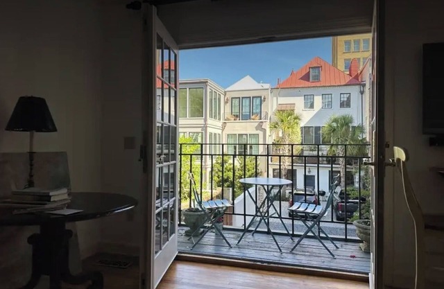 Beautiful private back house located South of Broad with stunning views.