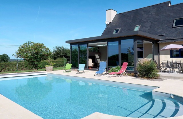 Casa de vacaciones privada con piscina privada, WIFI, TV, terraza, vista panorámica, aparcamiento