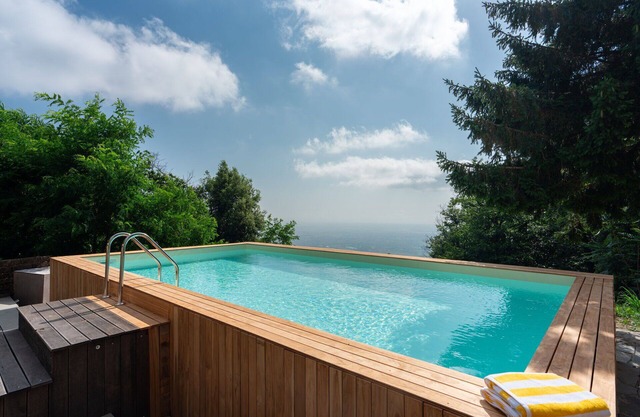 Casa de vacaciones privada con piscina privada, WIFI, TV, patio, vista panorámica, cerca de Pisa