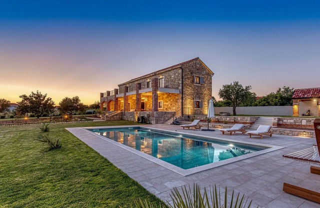 Stone Villa Emilio, near Zadar, with a Pool