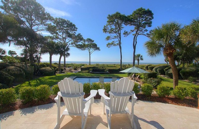 Beautifully Decorated Home on one of the prettiest Oceanfront lots in Sea Pines!