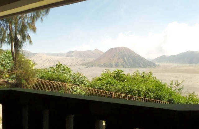 Dormitorio para 4 personas con vista directa al monte. Bromo