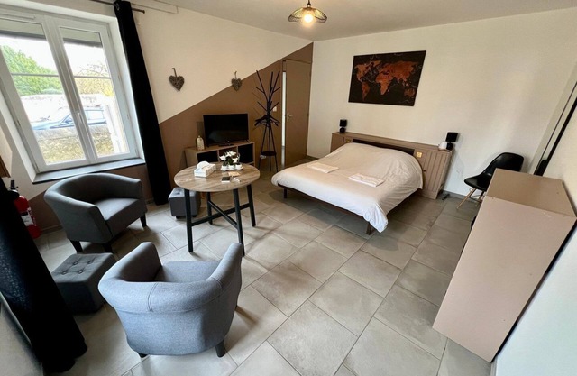 Bedroom with private bathroom