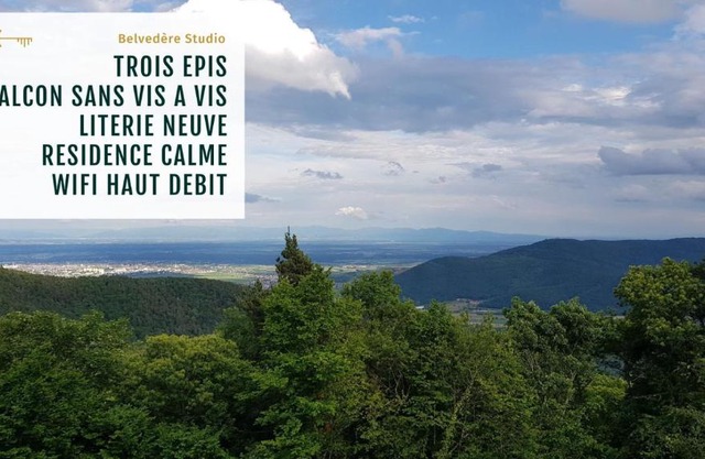 Belvédère Studio vue spectaculaire tout équipé