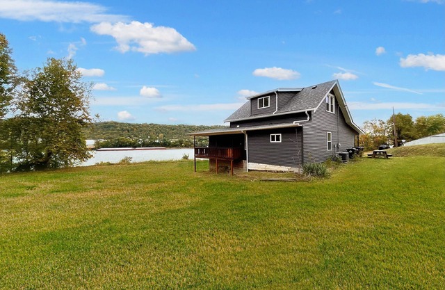 Big riverfront house near beach access, CVG, & downtown