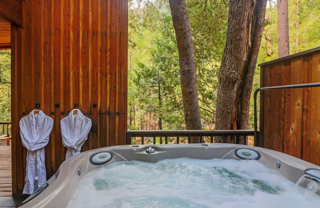 Big Rock Creek Lodge: Mountain Retreat w / Views, Spa, On Creek, Se aceptan mascotas