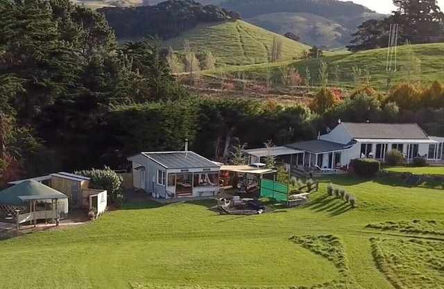 Big Sky Retreat - beautiful house and glamping yurts overlooking Akaroa Harbour.