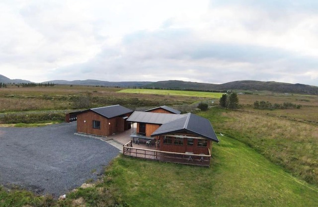 Bildsfell's riverfront cabins