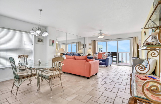 Blissful condo with pool - Gulf-view balcony, private W/D & central AC