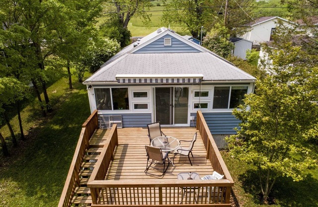 Blue Bungalow on Waneta Lake in the Finger Lakes Region