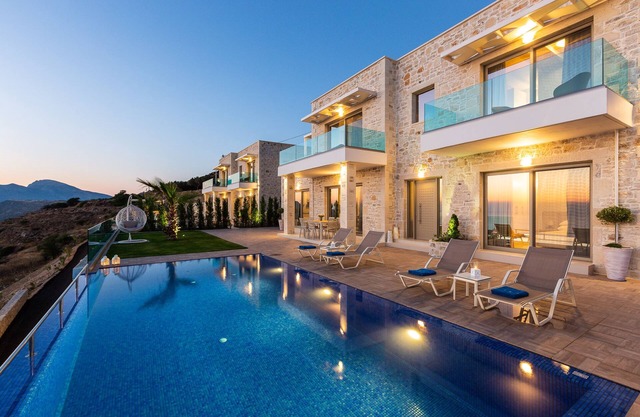 Blue Jasmine I Twin villas, amazing seaview, ideal for 12-14 guests