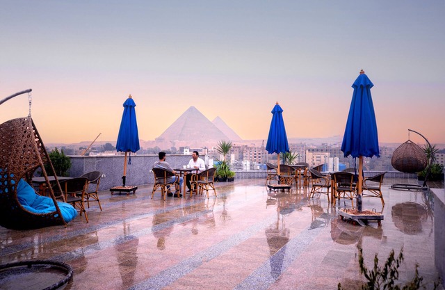 Blue Pyramids Eyes Hotel