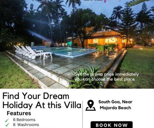 BnBBuddy Paradise Cove Retreat, 6BHK, Goa