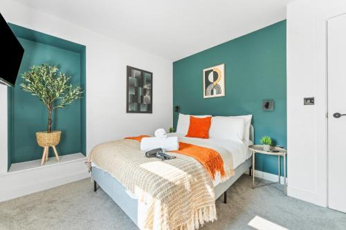 Boho Vista Stylish Central1BR Flat in Cardiff Bay