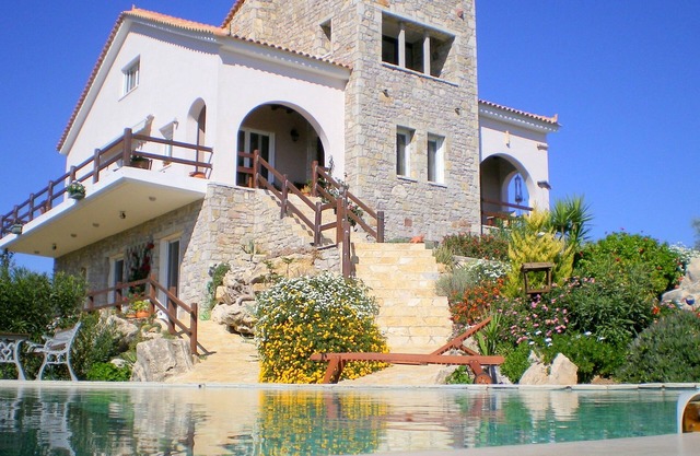 Bower House ESTATE. Con Villa sustancial Infinity piscina privada y vistas al mar