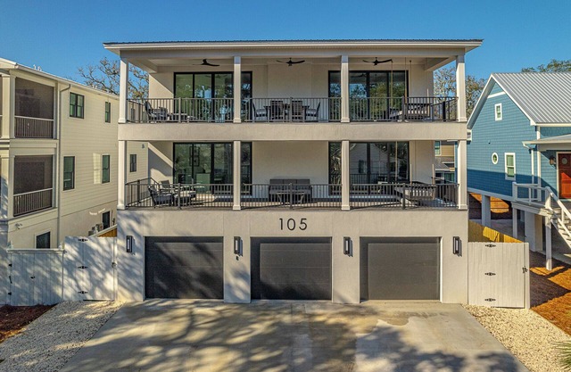 BRAND NEW 6 Bed 9 Bath Luxury Beach House W/Private HEATABLE POOL Steps to Beach