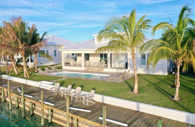 BRAND NEW - Luxurious Oceanfront Escape in Treasure Cay with Pool and Dock!