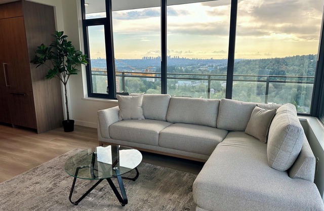 Brand New Luxury Furnished 2 bedroom+Den West Coquitlam