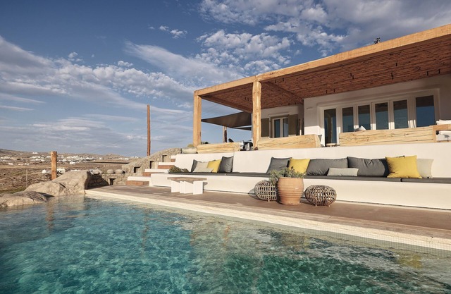 Brand New Villa Rossa on Excellent Location by Ftelia beach,Breathtaking view