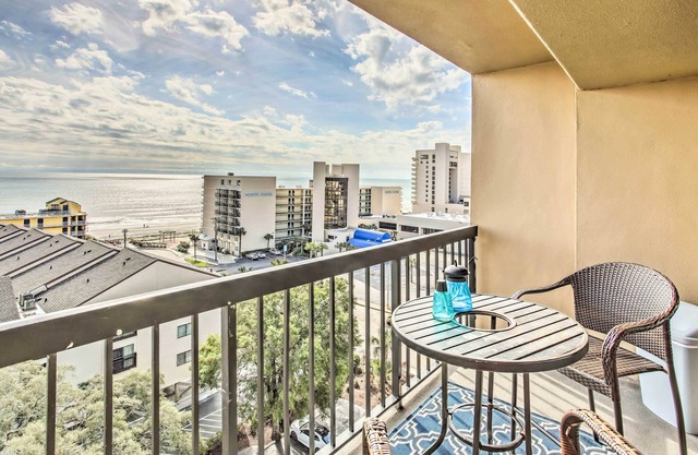 Breezy Myrtle Beach Condo w/ Balcony & Views!