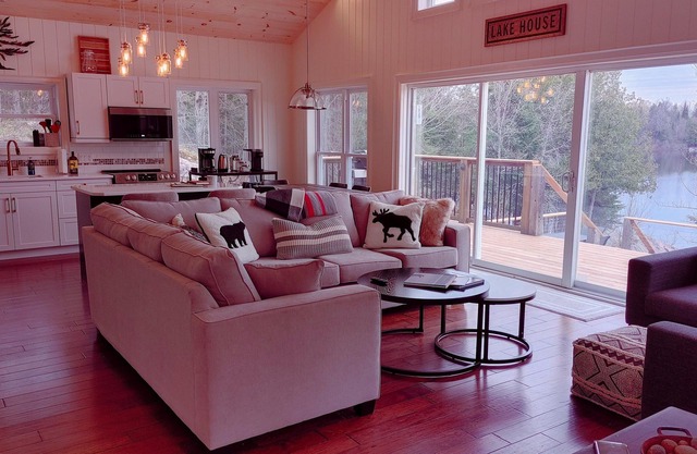 Stunning lake front retreat.