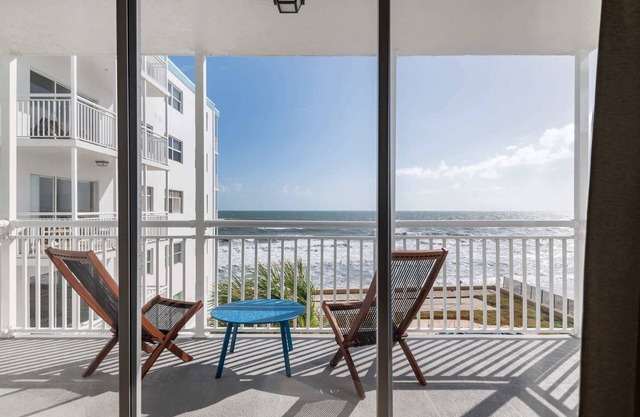 Bright 2-Bed Beach Condo w/ Oceanfront Balcony