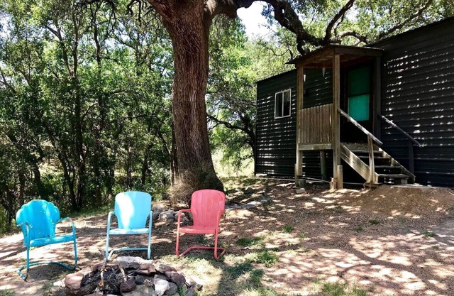 Bright and Cheery Riverside Cabin in Texas Wine Country
