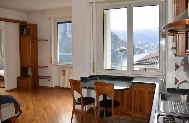 Apartamento luminoso con vistas al lago y balcón
