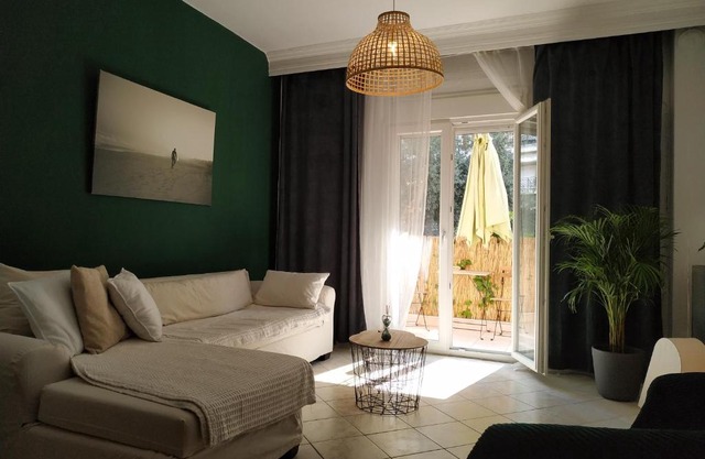 Bright Apartment steps from the Sea