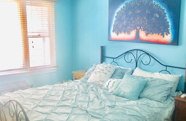Bright, Cozy Apartment by Downtown & Train Stop; Great for Couples/Small Groups
