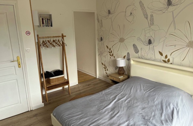 Bright, quiet guest room with breakfast included